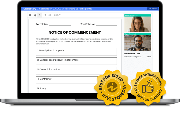 Notice of Commencement