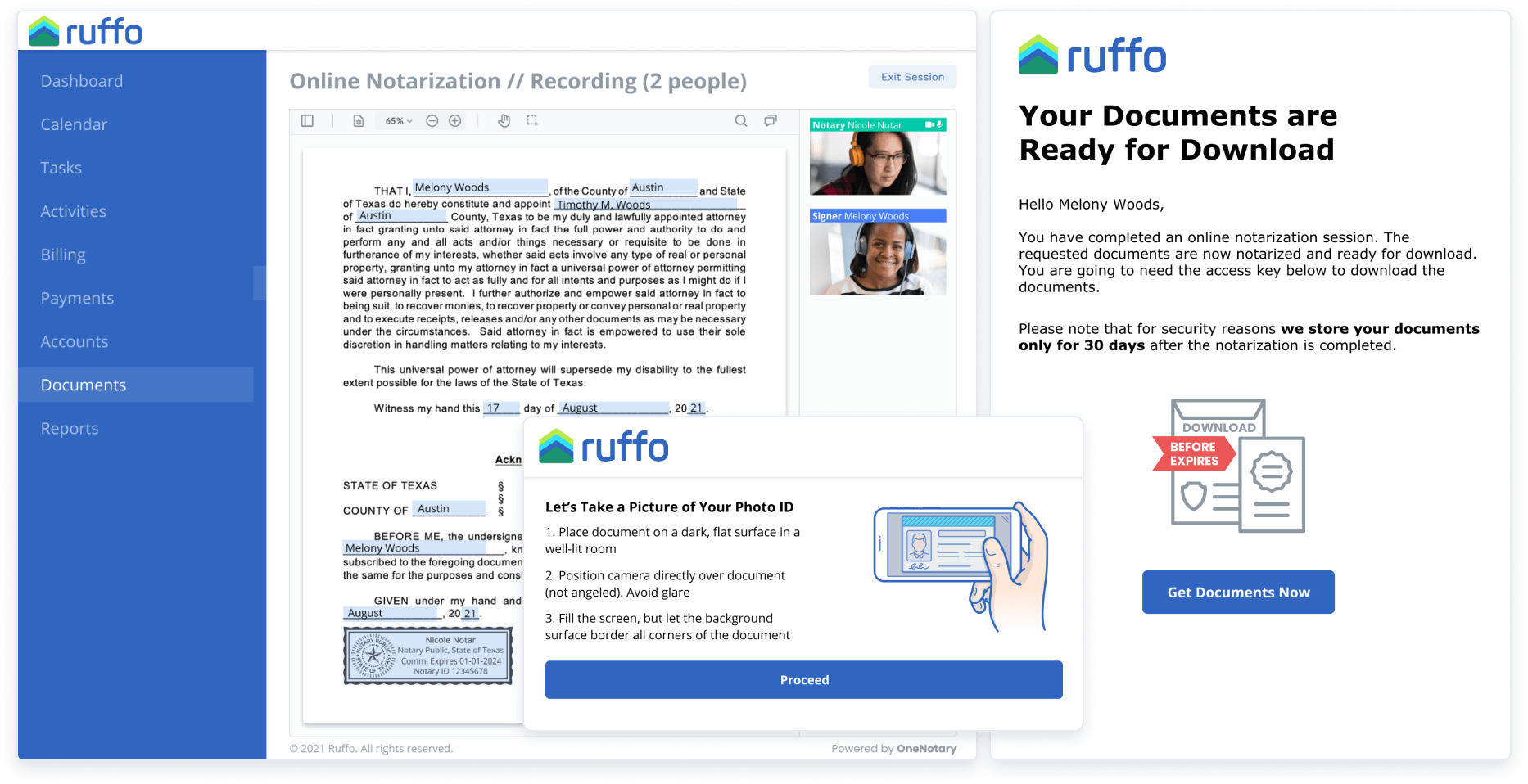 Ruffo OneNotary Integration