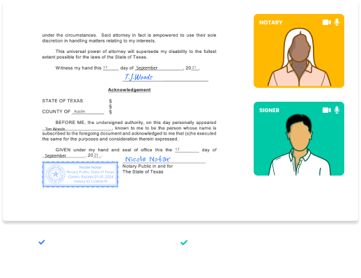 OneNotary Document Signing