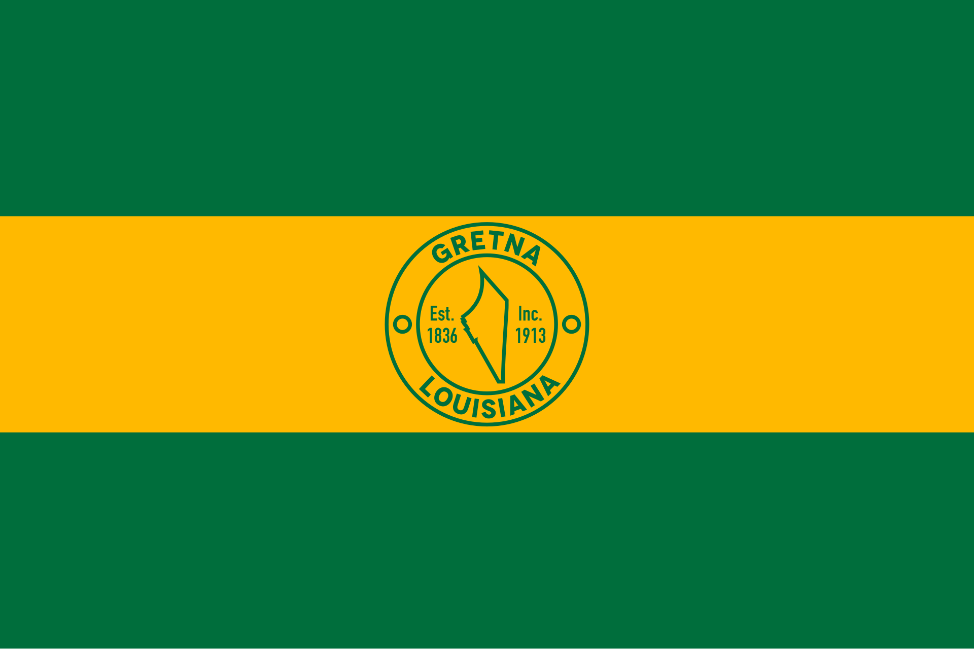 Flag of Gretna LA