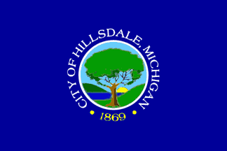 Flag of Hillsdale city MI