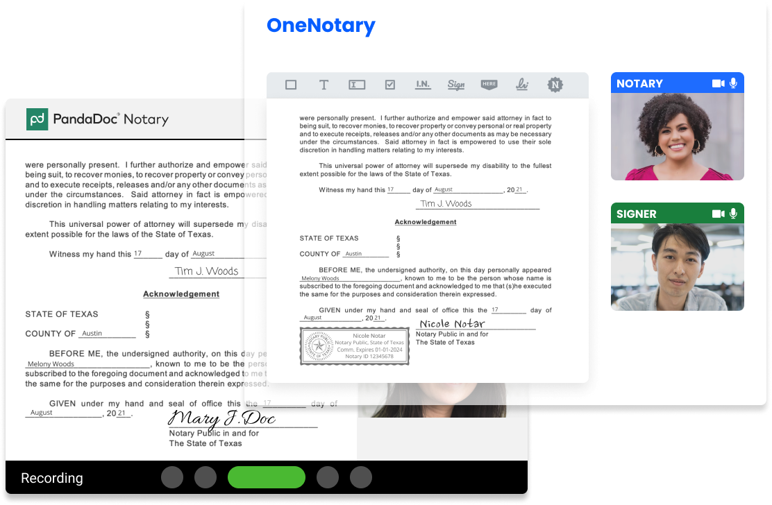 Screenshot of Acknowledgment